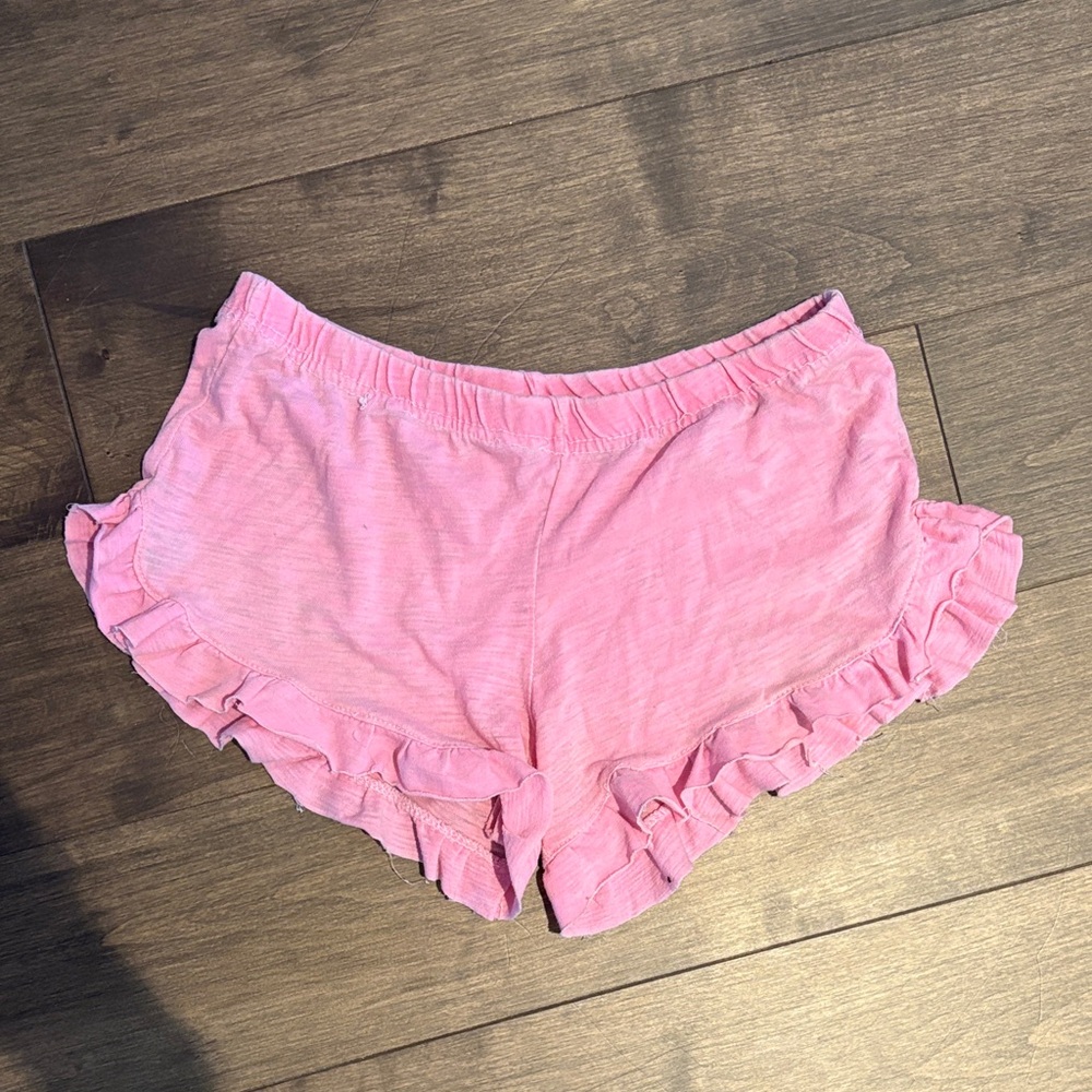 Vintage Havana Pink Ruffle Kids Shorts